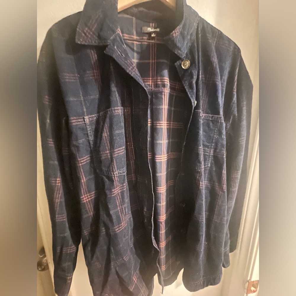 Flannel corduroy light jacket